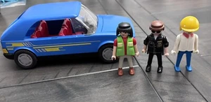 Playmobil Blue Family Car Suzuki Swift 1986 Day Trip 3739 & 3 People - Picture 1 of 11