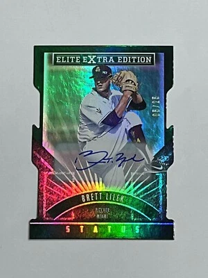 2015 Elite Extra Edition Status Emerald Die-Cuts Prospects /25 Brett Lilek Auto - Image 1 of 2