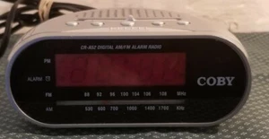 Coby CR-A52 AM FM Alarm Clock Radio Gray - Picture 1 of 4