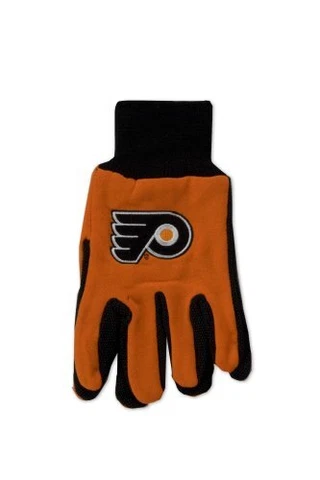 NHL Philadelphia Flyers Two-Tone Gloves, Orange/Black Small Cover