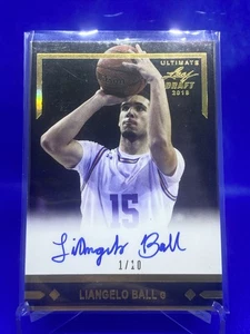 Liangelo Ball 2018 Leaf Ultimate Draft Rookie Gold RC Auto SSP /10 NUMBERED!!! - Picture 1 of 11