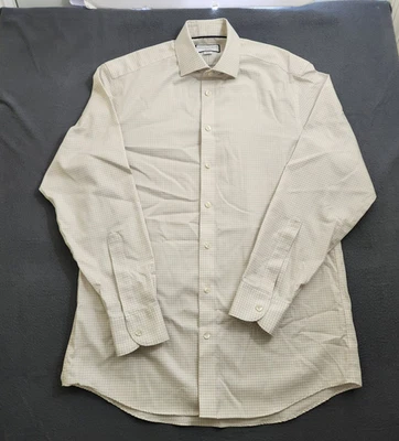 Camisa de vestir Charles Tyrwhitt para hombre 35/15,5 crema calce clásico abotonada sin planchar Foto 1 de 4