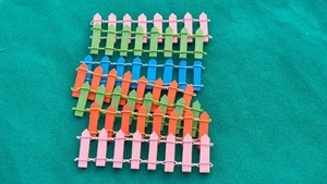 Multicolor Fencing for Fairy Home & Gardens Dollhouses Set of 5 For Diwali Gift - Picture 1 of 2