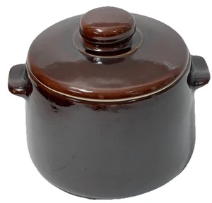Vintage 1950's West Bend Baker Server Stoneware Crock Pottery Bean Pot Vintage - Picture 1 of 8