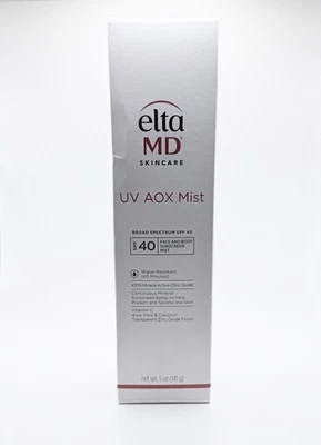 Bruma protectora solar facial y corporal Elta MD Skincare UV AOX FPS 40 5 onzas Foto 1 de 3