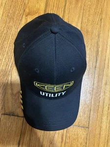 NEW Keen Women’s Utility Black Embroidered Fitted Logo Baseball Cap Fits Small - Picture 1 of 4