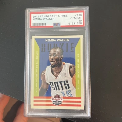 2012 PANINI PAST AND PRESENT KEMBA WALKER #190 ROOKIE RC PSA 10 GEM MINT - Image 1 of 3