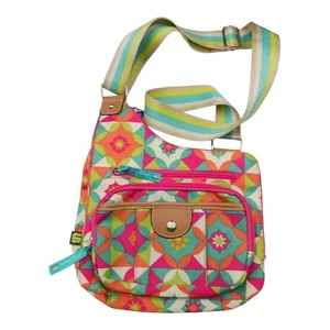 Bolso Bandolera Lily Bloom Acolchado Naranja Rosa *leer - Imagen 1 de 7