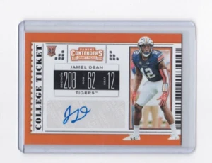 JAMEL DEAN 2019 CONTENDERS DRAFT PICKS FOOTBALL AUTOGRAPHED ROOKIE-SHIPS FREE - Picture 1 of 24