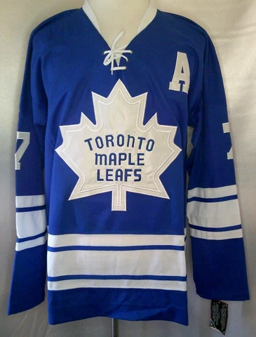 Tim Horton Toronto Maple Leafs Blue "1967-1970 Throwback" CCM NHL Jersey Cover