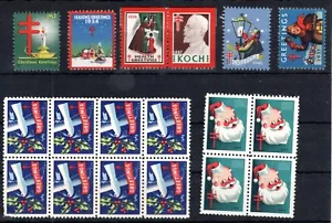 Estampillas de EE. UU. - Sellos de Navidad - pequeña colección en una tarjeta de stock (C280) - Imagen 1 de 1