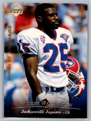 # 283 Mickey Washington Jacksonville Jaguars 1995 Upper Deck - Image 1 of 2