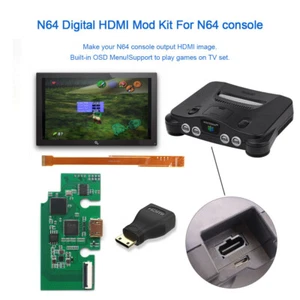 1 Set HDMI-Compatible Mod N64 Digital HDMI-Compatible Kit For N64 Game Console - Picture 1 of 21