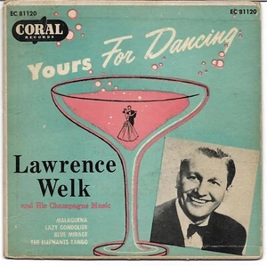 EP Cover ONLY: Lawrence Welk: "Yours For Dancing" - from his '55 EP - nice! - Picture 1 of 2