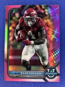 2022 #100 Brian Robinson Bowman University Pink Refractor Alabama - Imagen 1 de 2