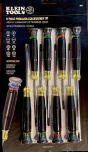 KLEIN Tools 85617 Set di cacciaviti di precisione 8 pezzi, a fessura, Phillips e Torx - Foto 1 di 4