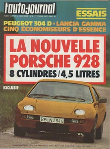 L'AUTO JOURNAL 1977 2 LANCIA GAMME PORSCHE 928 PEUGEOT 304 GL DIESEL BMW 328 REP - Imagen 1 de 2