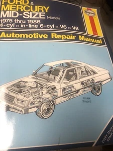 Haynes Ford And Mercury Mid Size Manual 1975-1986 All Engines - Picture 1 of 1