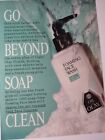 Vintage 1990s Print Ad Oil of Olay Go Beyond Soap Clean Foaming Face Wash