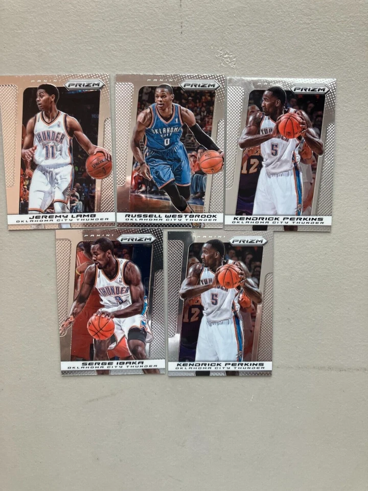 Russell Westbrook (5 cartas) Oklahoma City Thunder Jeremy Lamg-Kendrick Perkins+ Foto 1 de 1