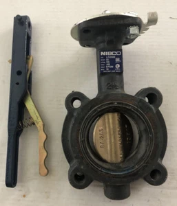 Nibco LD-2000-3 Ductile Iron Butterfly Valve 2-1/2" 200PSI w/ Lever Lock Handle - Picture 1 of 4