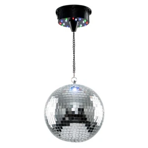 Novelty Rotating Battery Operated Disco Ball Ceiling Light Mirror Party Lighting - Picture 1 of 8