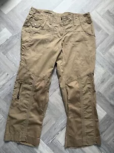 NEXT Petite Size 16 Old Label Cargo Trousers military style Y2K 00s retro - Foto 1 di 7