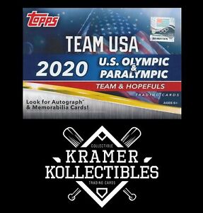 2020 2021 US Olympic & Paralympic Team & Hopefuls - COMPLETE YOUR SET!