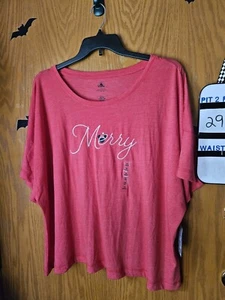 Disney Parks 2021 Christmas Minnie Merry T-Shirt 2X NEW W Tags So Cute - Picture 1 of 9