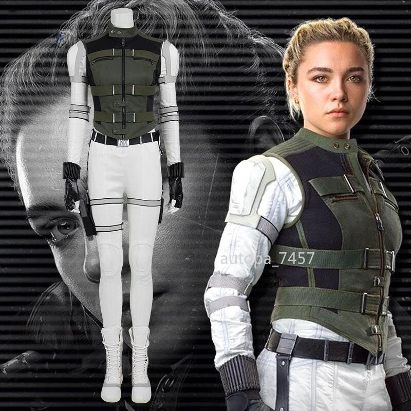 Conjunto Completo Viuda Negra Cosplay Chaleco Verde Regalos Belleza Disfraz Yelena Belova Foto 1 de 4