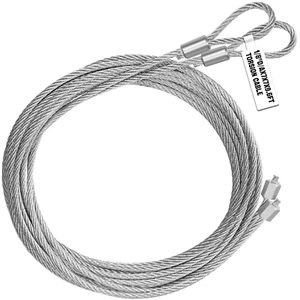9.6 Ft X 1/8" Garage Door Torsion Spring Wire Cable, Heavy Duty Garage Lift Door - Picture 1 of 7