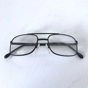 Vintage ARTCRAFT Black Metal Aviator Eyeglasses Frames USA 52-18-145 - Picture 1 of 4