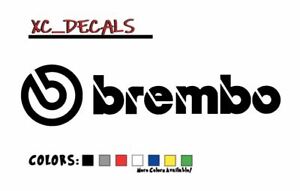 Brembo Brakes (x2) PAIR Vinyl Decal Sticker Graphics Logo Racing JDM PAIR