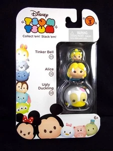 Disney Tsum Tsum 3 pack Series 3 Ugly Duckling Alice Tinker Bell #66 - Picture 1 of 2