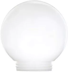 KastLite 8" White Acrylic Lamp Post Globe | 3.24" Screw Neck  - Picture 1 of 6