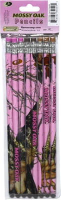 Mossy Oak Pink Camouflage Pencils - Set of 8 - Image 1 of 2