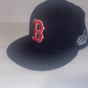 Vintage 2004 MLB Boston Red Sox New Era World Series Fitted Hat Cap Size 7 1/4 - Picture 1 of 9