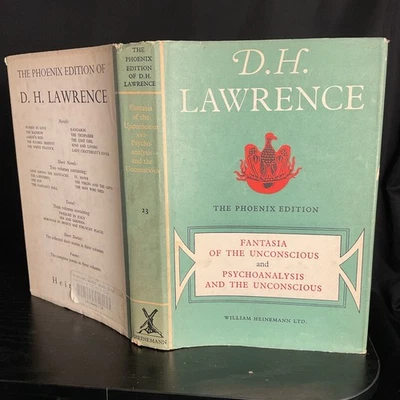 D. H. LAWRENCE The Phoenix Edition Fantasia Psychoanalysis Unconscious HCDJ 1961 - Image 1 of 4