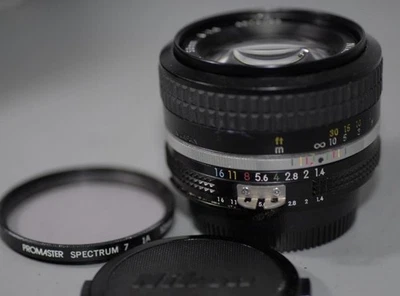 Nikon 50 мм f1.4 Ai Nikkor быстрый ручной фокус объектив - хороший Ex ++! - Изображение 1 из 4