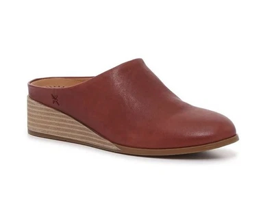 Lucky Brand 8 Mules Polona Rojo Cuña Sin Cordones Cuero Comodidad Foto 1 de 4