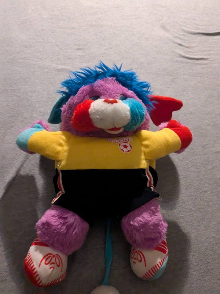 Mattel Popples Plush Big Kick Soccer Stuffed Animal Vintage 12 Inch 1986 - Image 1 of 4