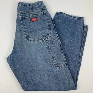 Dickies Carpenter Jeans Relaxed Fit Tapered Blau Denim Hose Gebeizt Größe 30 - Bild 1 von 15