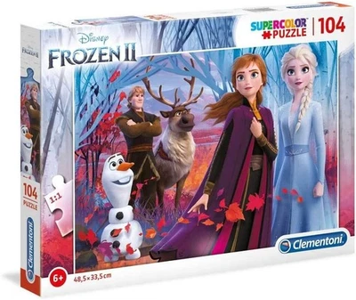 CLEMENTONI Frozen 2 Puzzle 104 Teile Puzzle Disney Frozen ab 6 Jahren