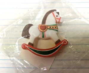 Hallmark Rocking Horse Pin New in original bag with cardboard tag - Picture 1 of 2
