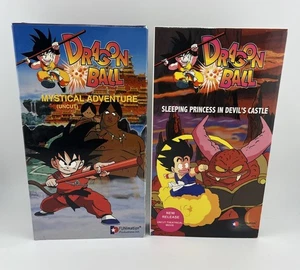 Dragon Ball: Mystical Adventure & Sleeping Princess Movies Uncut English VHS - Picture 1 of 9