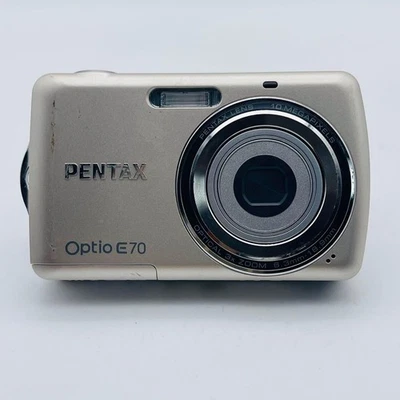 Cámara digital Pentax Optio E70 modelo de batería AA probado desde Japón - Imagen 1 de 4