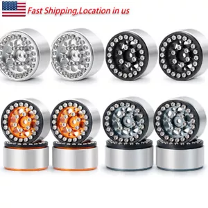 1.0" CNC Aluminum Beadlock Wheel Rims for 1:24 Axial SCX24 90081/01/02/04 RC Car - Picture 1 of 36