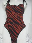 Solid & Striped The Poppy Tie One Piece Swimsuit Animal Print Measures  XS NWOT