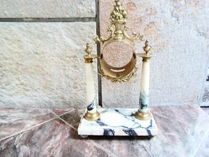 Rare Antique Bronze/Marble Case For French Louis 16 Style Portico Clock-19c. - Picture 1 of 9
