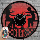 LED Vinyl Clock Chess LED Light Vinyl Record Wall Clock Home Decor 1473